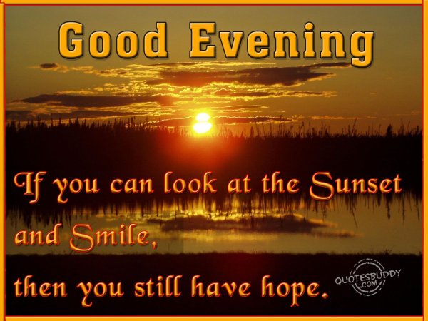Добрый вечер и good Evening