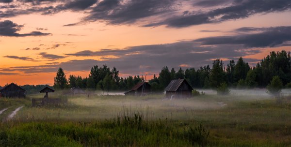Вечерняя Заря в деревне