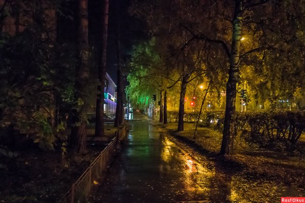 Дождливый вечер в городе