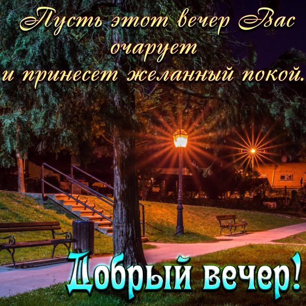Красивые поздравления с добрым вечером