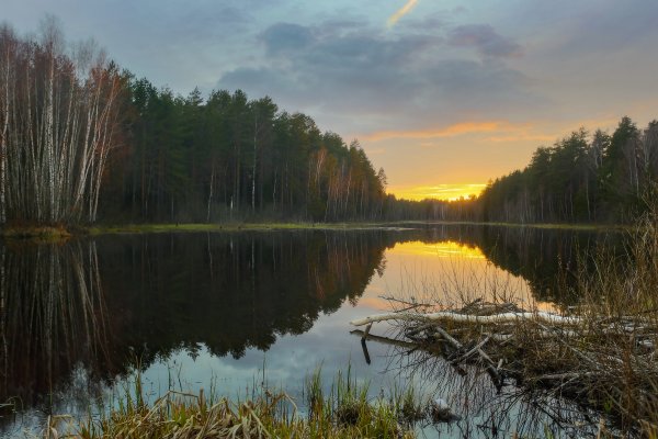 Закат в большом Суходоле Нижегородской области