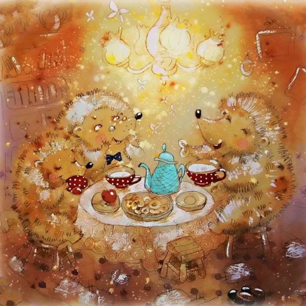Художник-иллюстратор Анастасия Столбова чаепитие