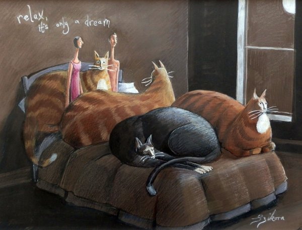 Гиф котик пьяный