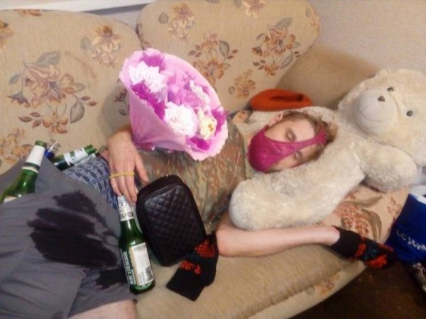 Уставшая собака