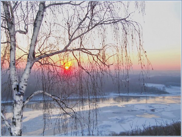 Рассвет ранней весной