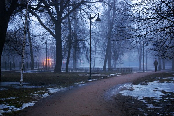 Вечер закат Весна