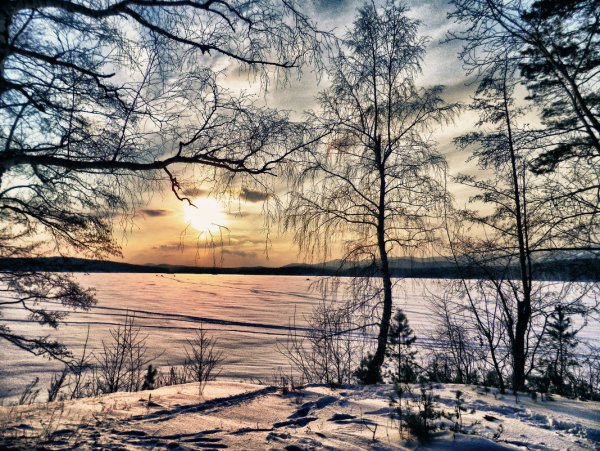 Мерцающие открытки Весна