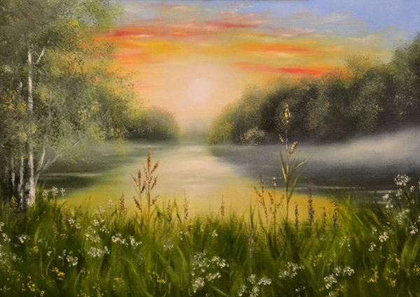 Картина летний вечер