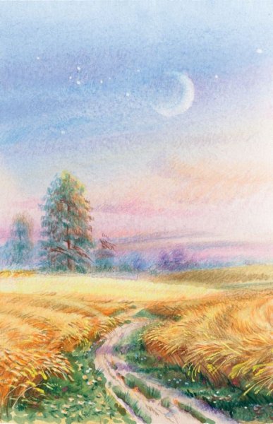 Иллюстрации к стихотворению Фета летний вечер