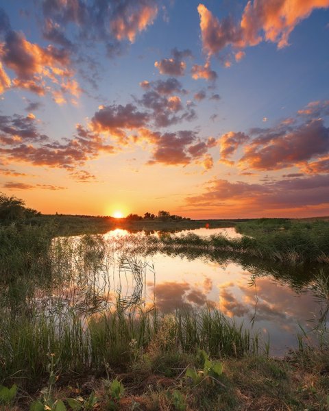 Вечер летом