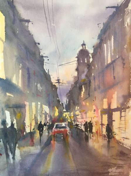 Роберт Миелго городской пейзаж