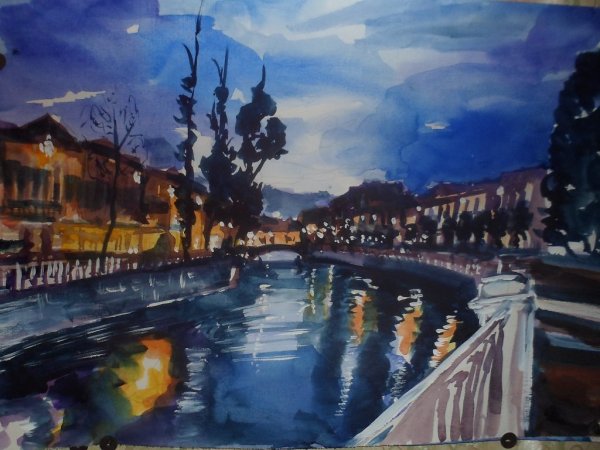 Осенние туманы живопись