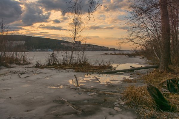 Зима Весна солнце