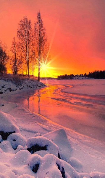 Зимние картинка добрый вечер природа (45 фото)