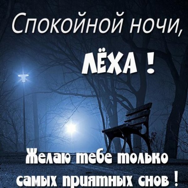Спокойной ночи Леша