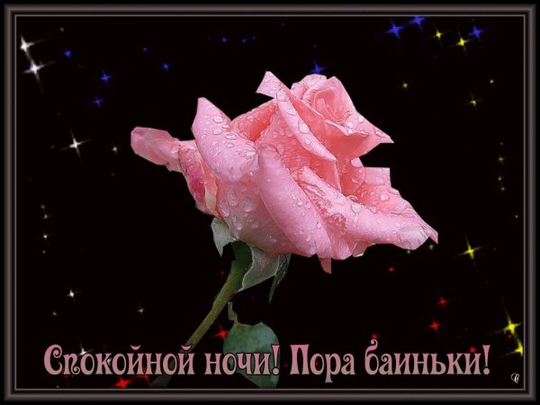 Пожелания спокойной ночи женщине