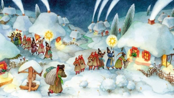 Художник Ольга Ионайтис ночь перед Рождеством