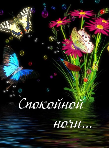 Открытки спокойной ночи красивые