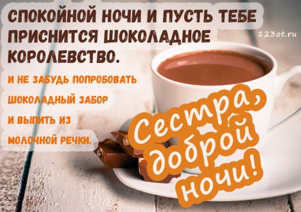 Спокойной ночи сестренка