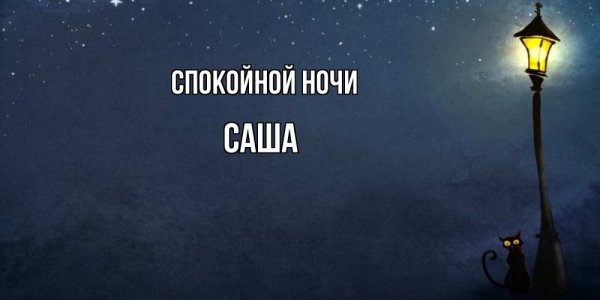 Спокойной ночи Сашенька