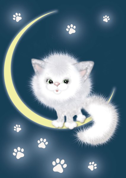 Котенок. Спокойной ночи!