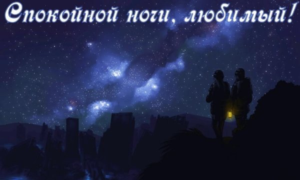 Спокойной ночи любимый парень