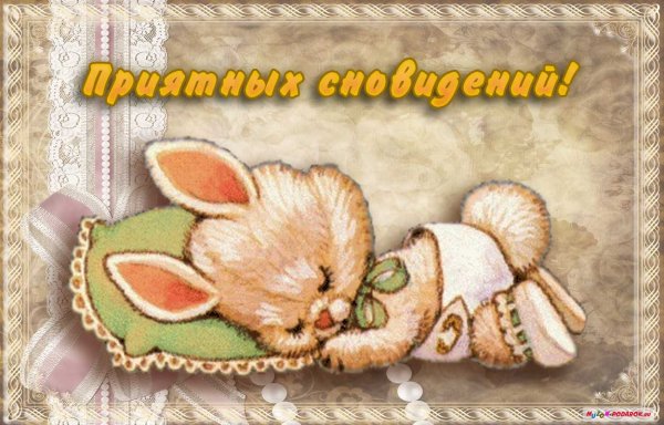 Спокойной ночи зайчик