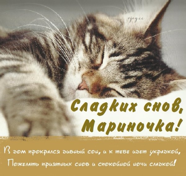 Спокойной ночи Марина