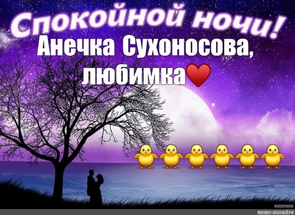 Пожелания спокойной ночи мемы