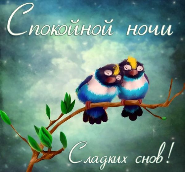 Открытки спокойной ночи