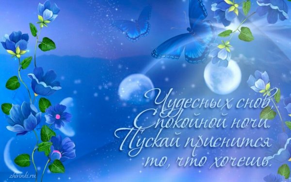 Спокойной ночи чудесных снов