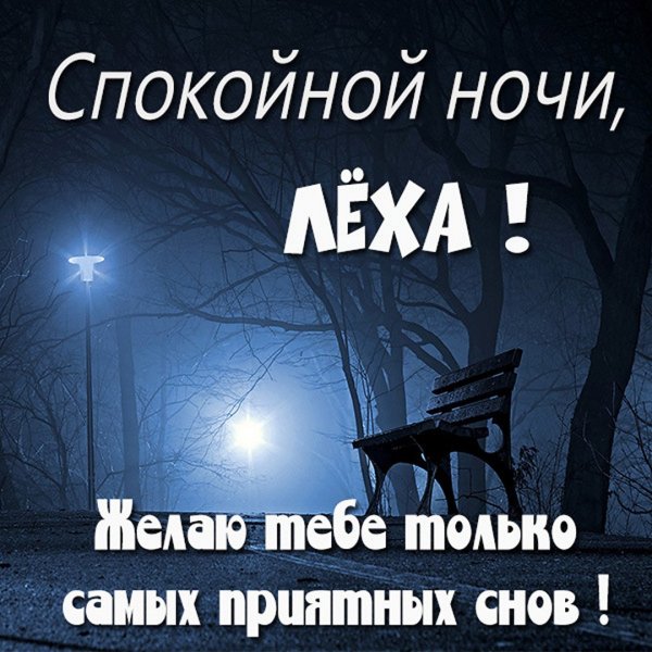 Доброй ночи Алексей