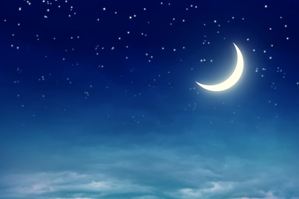 Ночь луна звезды картинки (46 фото)