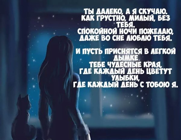 Спокойной ночи стихи мужчине