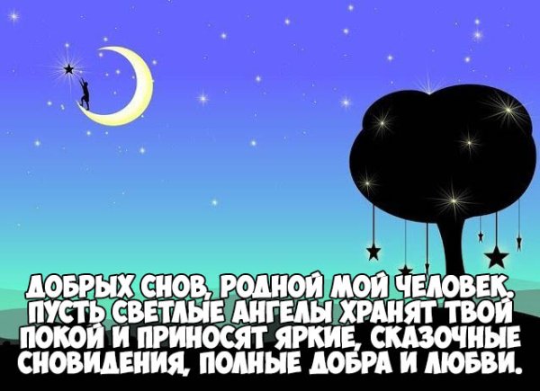 Спокойной ночи родная