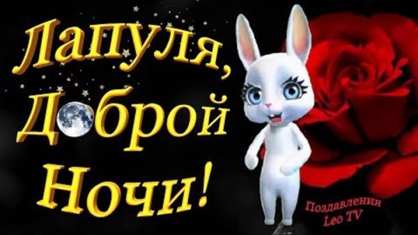 Спокойной ночи Зайка