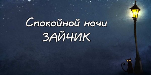 Спокойной ночи зайчик