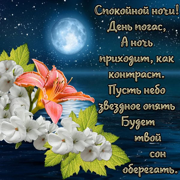 Красивые пожелания спокойной ночи