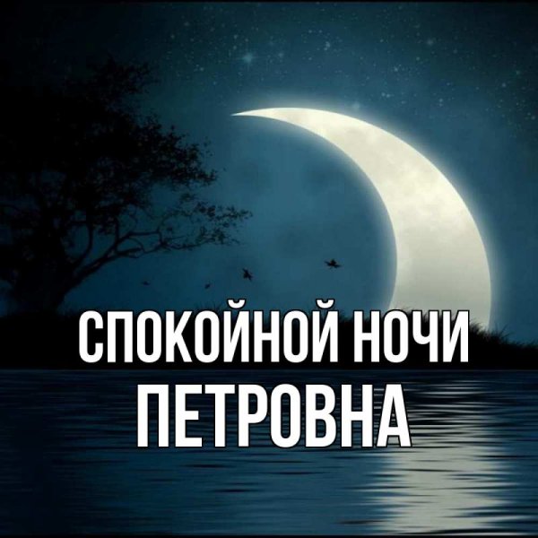 Спокойной ночи родная