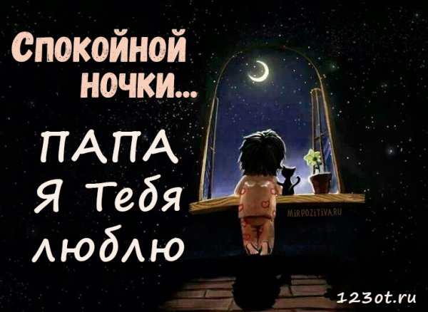 Пожелание спокойной ночи папе