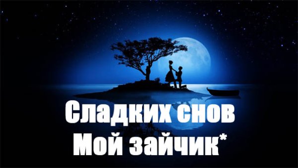 Сладких снов моя Зайка