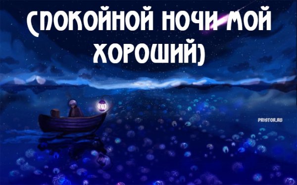 Спокойной ночи дорогой мой человек