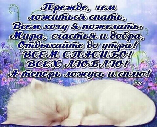 Стихи спокойной ночи