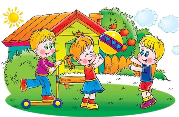 Воспитатель с детьми