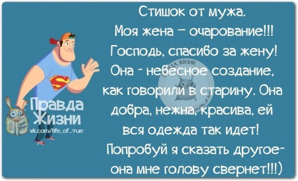 Стихи про мужа смешные
