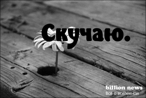 Надпись я скучаю