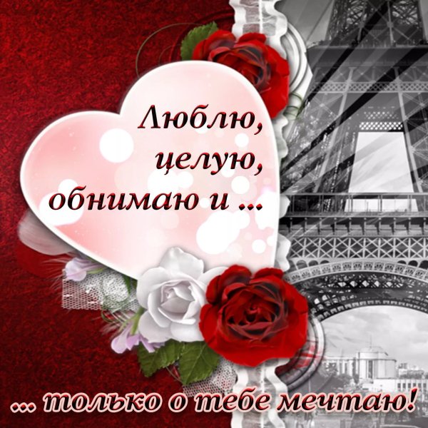 Открытка "я тебя люблю "