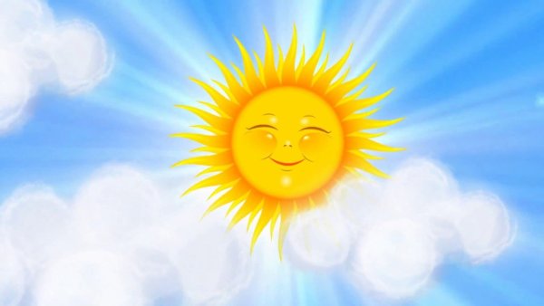 Солнце на прозрачном фоне