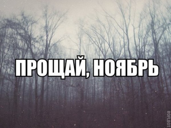 Прощай ноябрь