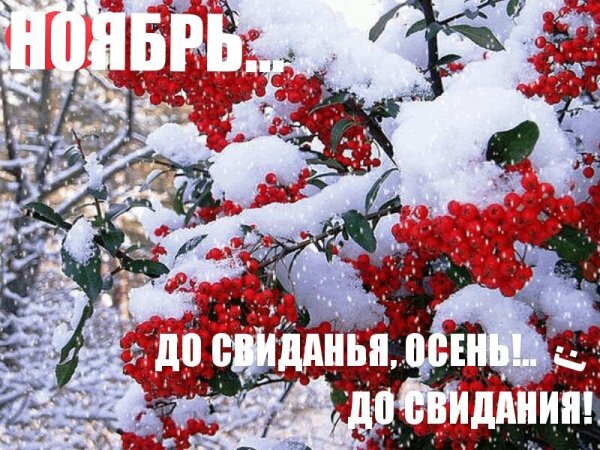 С последним днем ноября